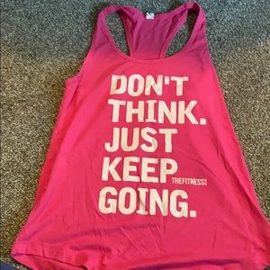 Don’t think. Just keep going! Tank